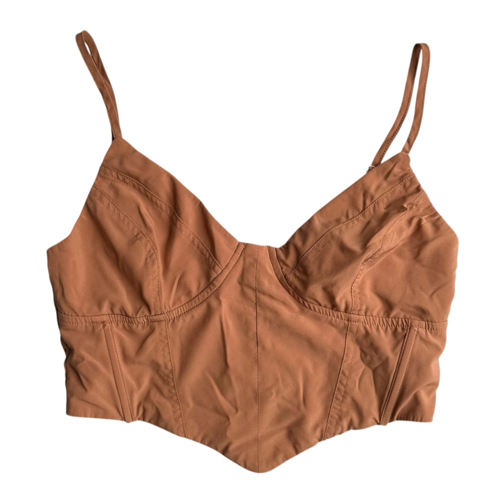 Tiger Mist Tan Crop Top S